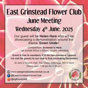 East Grinstead Flower Club - June 2025